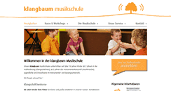 Desktop Screenshot of klangbaum.de