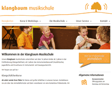 Tablet Screenshot of klangbaum.de
